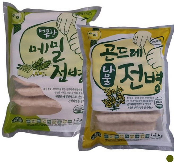 아하식품 매콤한 아하메밀전병 1.2Kg+곤드레나물전병1.2Kg