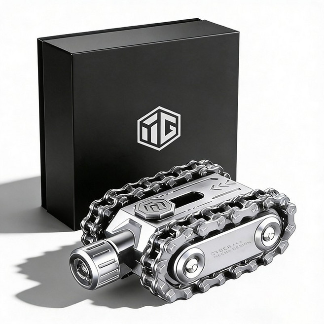 피젯 Tank edc 고급 피젯 토이 스트레스 해소 장난감, 1개, 은색