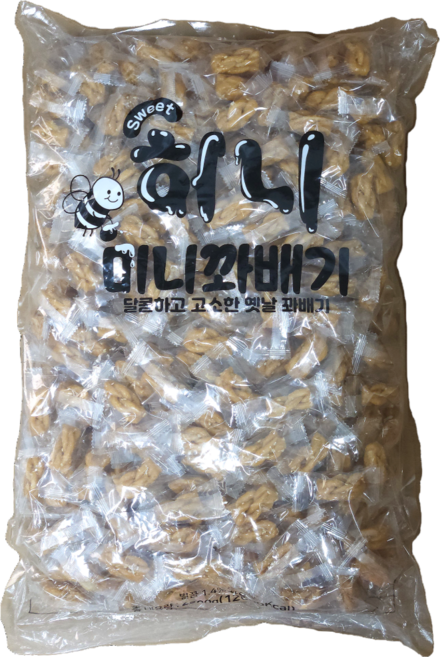 허니 미니꽈배기 약400개입 한입크기 개별 낱개 포장 주전부리간식 옛날꽈배기과자 대용량벌크 대용량과자 카페 탕비실 회사간식 인기만점, 1개, 2.5kg