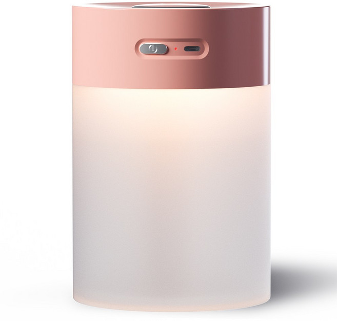 5세컨즈 유선 무드등 미니 가습기 휴대용, 핑크, H12 휴대용 가습기