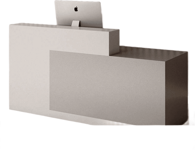 수납 인포데스크 카운터 계산대 리셉션 프론트 업소용 소형 미용실 캐셔, 120x60x100cm, 오른쪽그레이