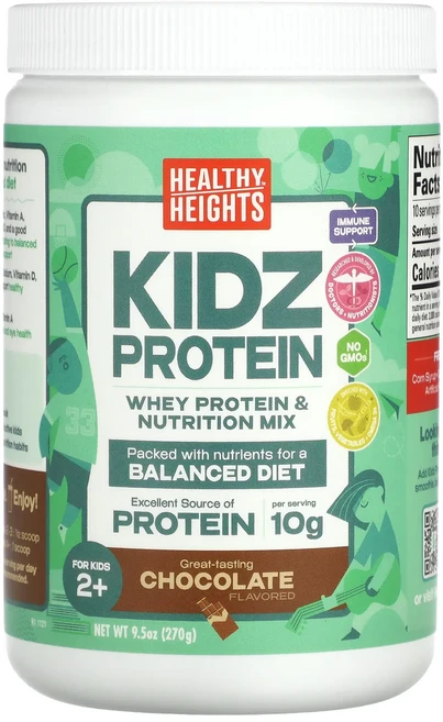 새해 건강을 선물하세요 Healthy Heights Kidz 단백질 만 2세 이상 어린이용 초콜릿 270g(9.5oz) 특별관리진행, HealthyHeightsKidz단백질만2세이상어린이용, 270g, 1 - 쿠팡