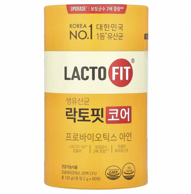 Lactofit 프로바이오틱 코아 스틱 60개 각 2g LFT-68101, 1개, 1개