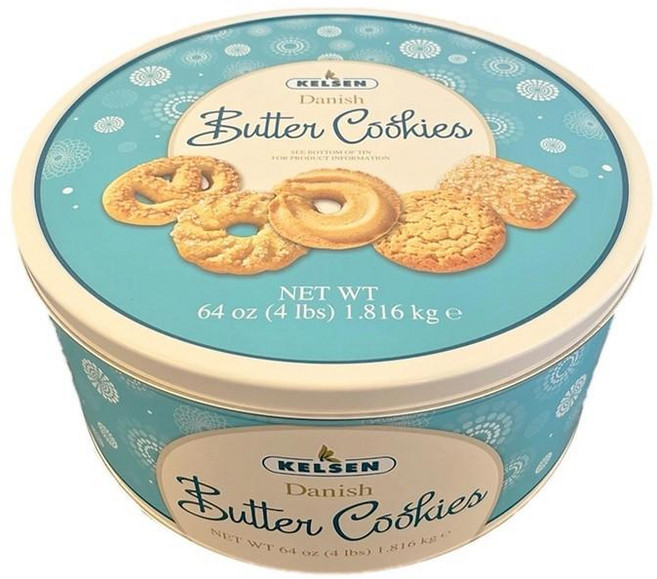 덴마크 KELSEN 데니쉬 버터쿠키 1816g 코스트코 수입 과자 커피 쿠키, 1개, 1.816kg