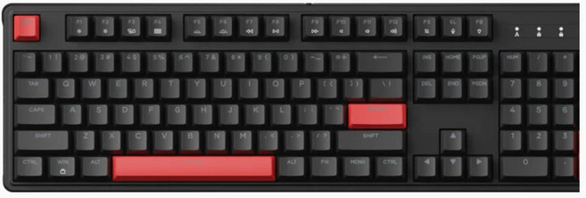 키크론 Lemokey X3 유선 풀배열 키보드, 블랙, X3-A1, 적축