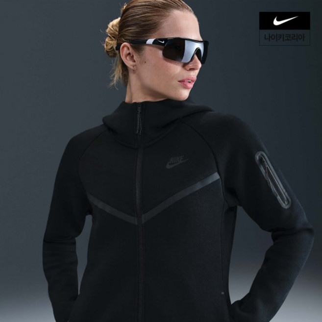 [국내매장판] 나이키 여성 스포츠웨어 테크 플리스 윈드러너 풀집 후디 HV6748-010 218677