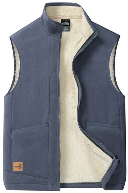 JUSTFEELING 겨울 따뜻한 민소매 양털 조끼 빅사이즈 심플한 베이직 운동용 데일리 베스트 ~6XL까지