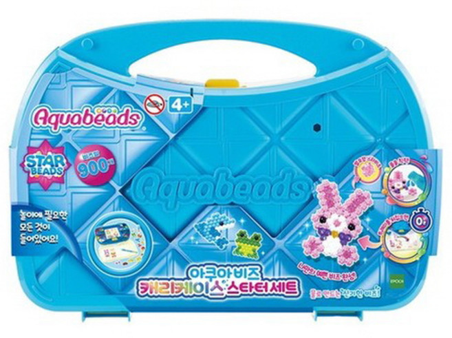 아쿠아 비즈 캐리 케이스 스타터세트 비즈 만들기 장난감, 1개