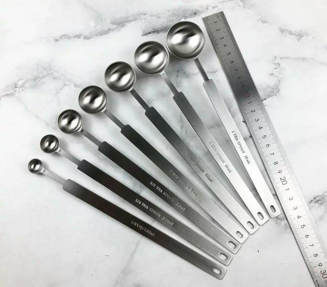 계량 스푼 저울 찻잎 단위 소수점 숟가락 베이킹 무게 신형 304 용접 긴 손잡이 4ml, 304 일체형 계량 스푼 2.5ml