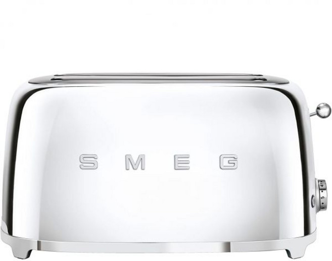 스메그 4-슬라이스 토스터-크롬