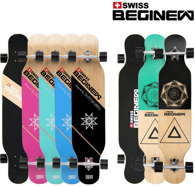 스위스비기뉴 롱보드 41인치 댄싱보드 티툴+가방, 롱보드_TWL210_블랙, 1개