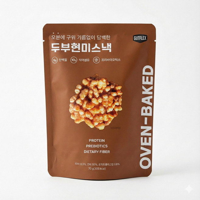 GUTFLEX 두부현미스낵, 7개, 70g