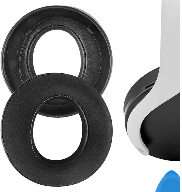 Geekria 스포츠 냉각 젤 교체용 이어패드 호환 가능 Sony PlayStation 5 Pulse 3D PS5 Wireless 헤드폰 이어 쿠션 이어컵, 1개