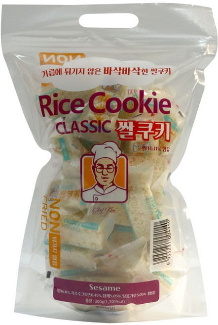 4500 쌀쿠키 300g 어린이 어린이집 유치원 학생 학교 학원 사무실 단체 대량 선물, 1개