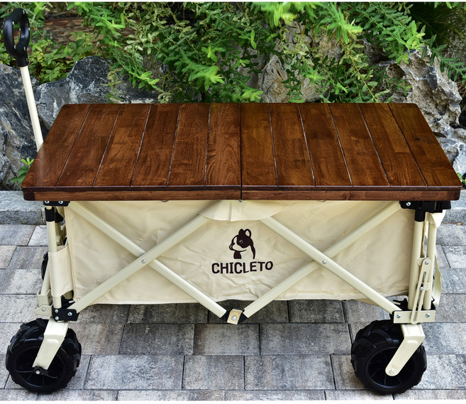 [CHICLETO] 시크레토 프리미엄 웨건용 목재 상판 테이블, 월넛