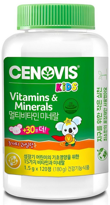 세노비스 키즈 멀티비타민 미네랄, 120정, 1개
