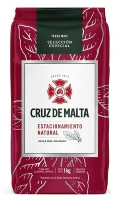 Cruz de Malta Yerba Mate 크루즈 데 말타 마테 1kg 건강차, 1개, 1개입