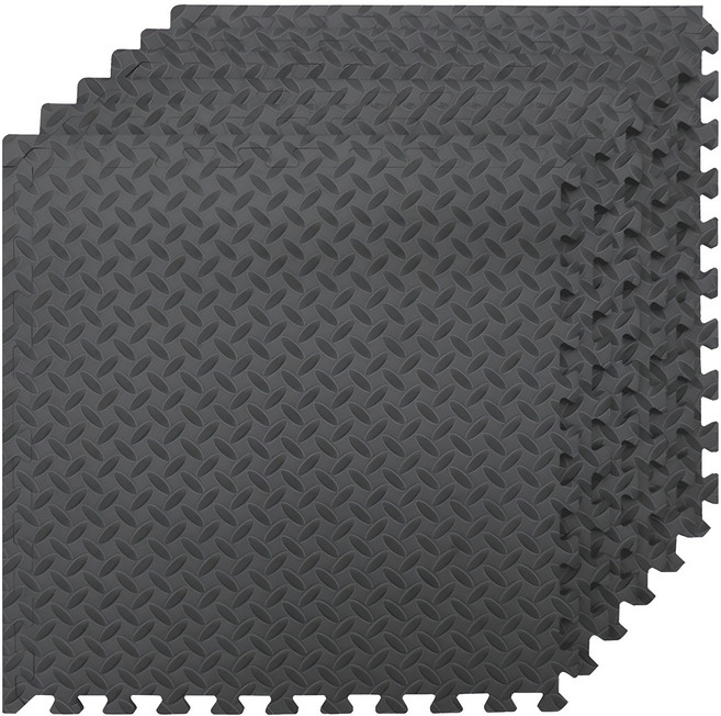 소리안나 소프트 홈짐 헬스매트, 블랙, 6개