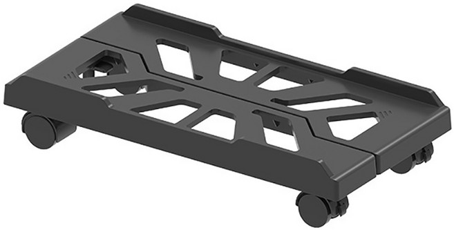 Qiaokao 확장형 이동식 컴퓨터 본체 받침대 블랙, 1개