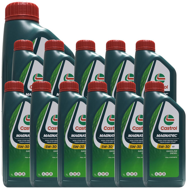 캐스트롤 마그네틱 SQ C3 5W30 1L x 12개 1박스 가솔린 디젤 겸용 100% 합성 엔진오일 (SQ 업그레이드 신제품) 벤츠 MB 229.52 BMW LL-04