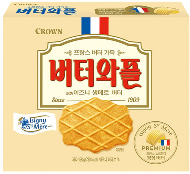 버터와플 이즈니, 5개, 158g