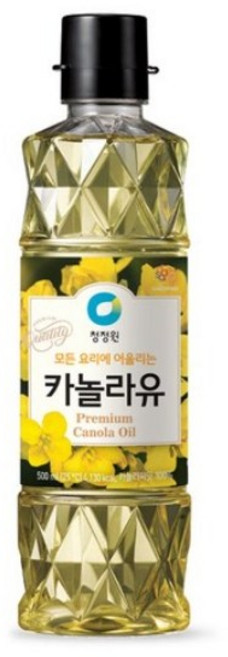 청정원 카놀라유, 500ml, 5개