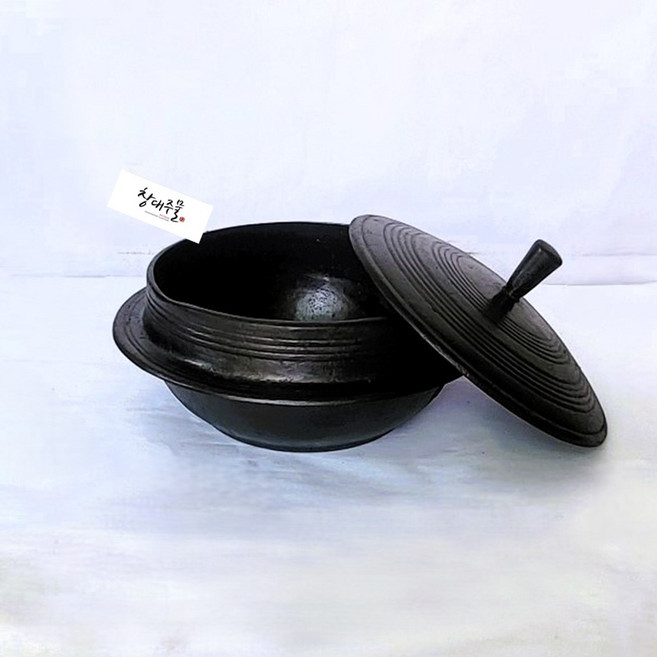 창대주물 국산전통 무쇠 미니 가마솥, 길들임, 1개, 24cm