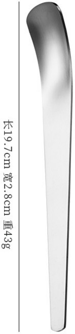 不鏽鋼長柄甜點湯匙 410不鏽鋼餐具 蛋糕布丁點心西瓜勺 銀色, 1個, 銀色,【410不銹鋼】