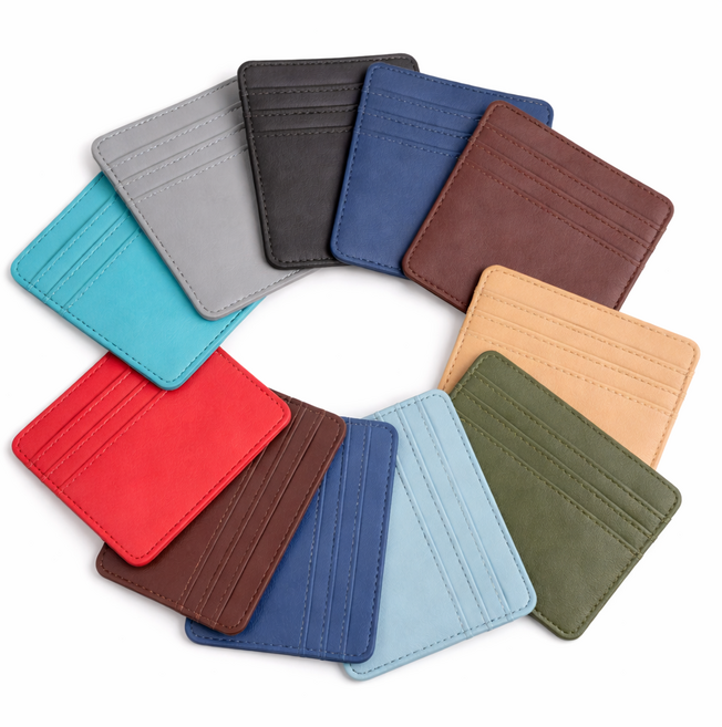 다판다지니 남녀공용 슬림 가죽 비지니스 심플 명함 카드지갑