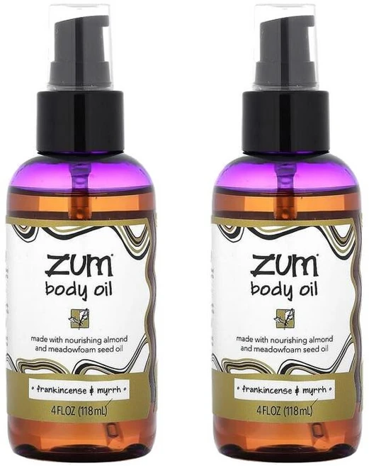 ZUM 프랑킨센스 미르 Myrrh 바디 오일 118ml x2팩 유향 몰약, 2개 - 쿠팡