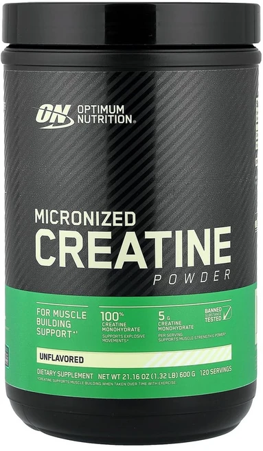 옵티멈뉴트리션 마이크로나이즈드 크레아틴 파우더, 600g, 1개 - 쿠팡