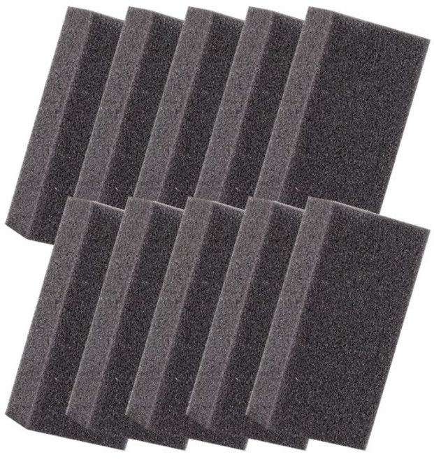 미용실 스펀지 스폰지 머리카락 얼굴 검정 털이개 10개