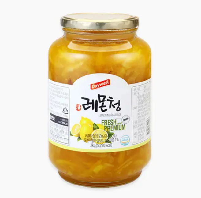 쥬피터 데이웰 레몬청 2kg 1박스 4개, 1개입