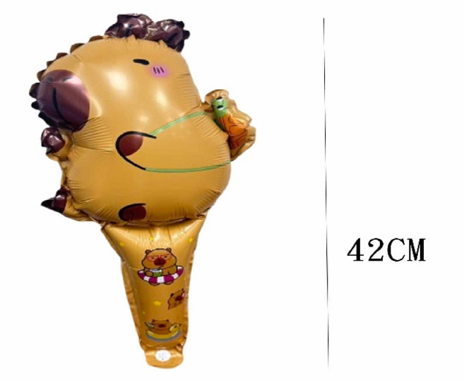 卡通鋁箔手持汽球棒 充氣打擊棒 贈品, 1個, YF21051 烏龜卡皮打擊棒-50入