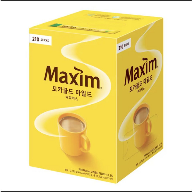맥심 모카골드 커피믹스 840T (210T 4개), 12g, 210개입, 4개