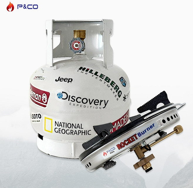 피엔코 미세조절 로켓트버너+가스통 세트 해바라기버너 캠핑, 세트)가스통3kg + 미세조절로켓트버너, 1개