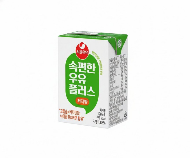 서울우유 소화잘되는 속편한우유 플러스 저지방 190ml 24팩 배안아픈 락토프리 우유