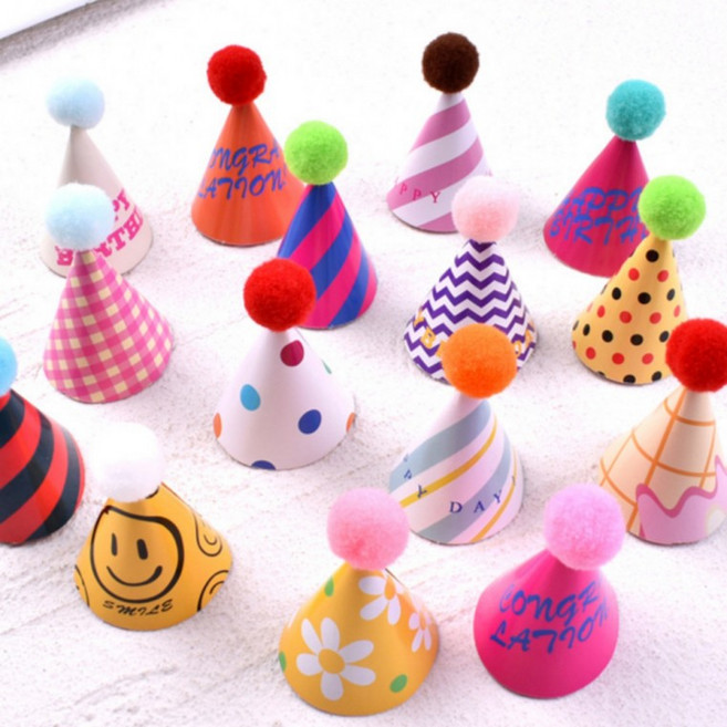 꼬깔모자 토퍼 미니 15p 세트 데코용, 1개