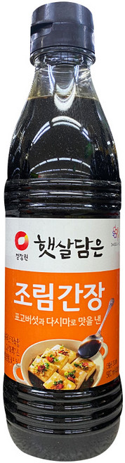 박스 청정원 햇살담은 자연숙성 조림간장 500mL 24입, 1개