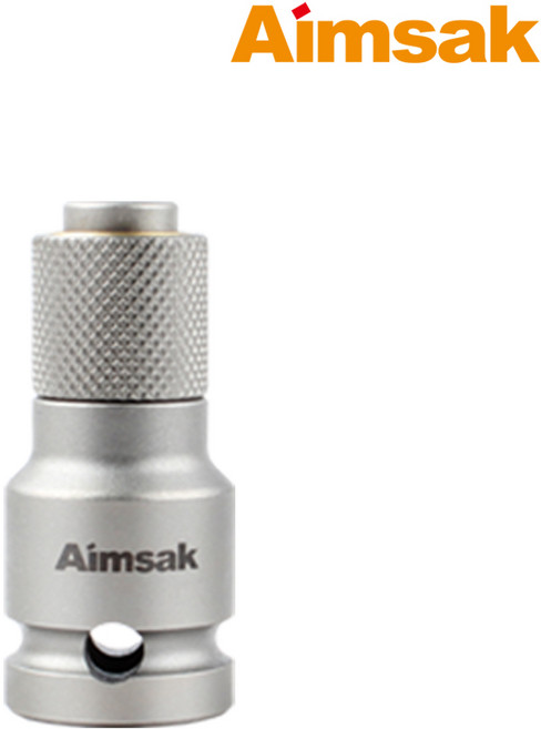 아임삭 임팩트렌치아답타 AWBA1255 12.7mm(사각)-6.35mm(육각) 임팩렌치아답타 렌치어댑터 AWBA-1255, 1개, 본품(배터리없음)