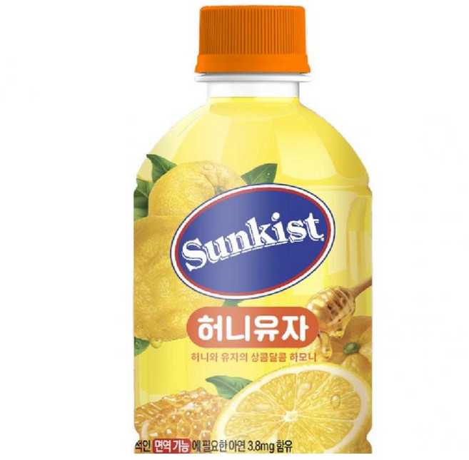 썬키스트 허니유자, 280ml, 6개