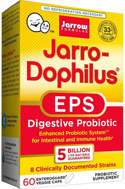 Jarrow Jaro-Dophilus EPS 乳酸菌素食帽, 60片, 1個