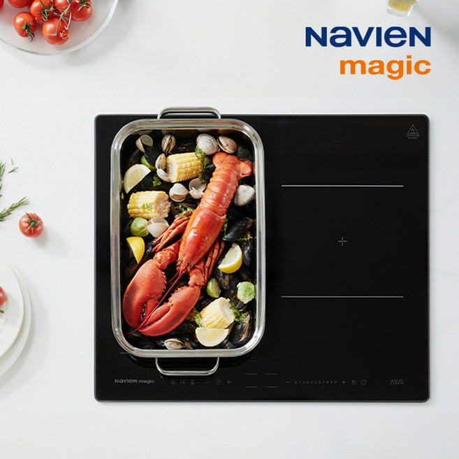 나비엔 매직 무료설치 올파워 3구 인덕션 전기렌지 ERI-6003AF ALL 3구 3300W 독일Schott상판 플렉스존