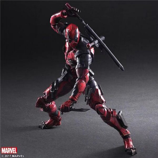 마블 코믹스 데드풀 Play Arts 피규어 26cm 관절 기동 deadpool과 울버린 굿즈 피규어, 1개