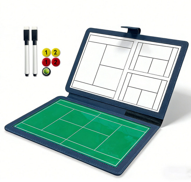테니스 작전판 배드민턴 자석 훈련 경기 스포츠 접이식 코치 전술보드 감독, 1개, 1_청록색