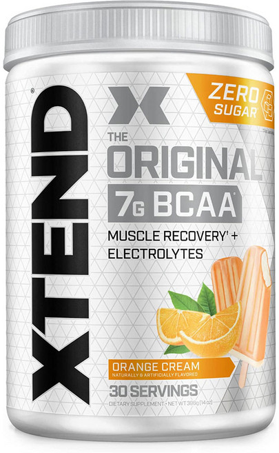 [New] 싸이베이션 Xtend 엑스텐드 BCAA 파우더 오렌지크림 30서빙 포스트 워크아웃 머슬 리커버리, 30서빙 1개입, 1개, 396g