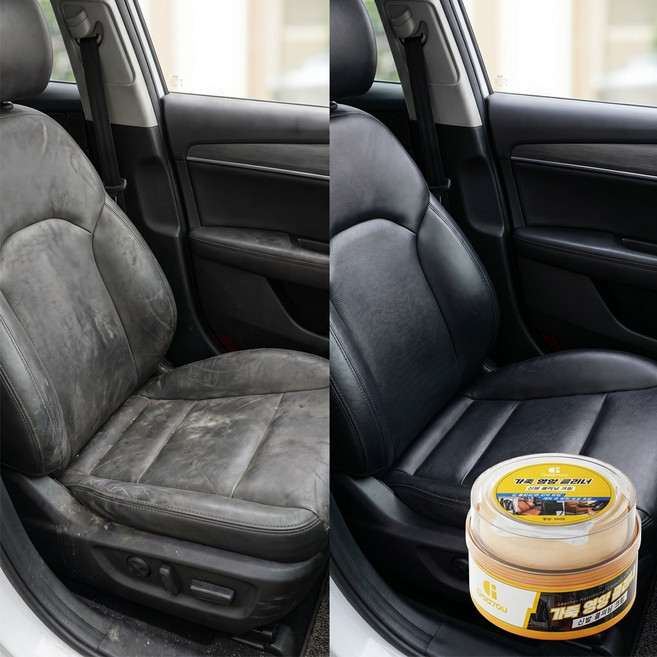 Gaayou 올인원 가죽크리너 무색 프리미엄 고형 크림 가방/ 구두/ 자켓/ 자동차 시트 모든 가죽용 강력 세정 자연광택 깔끔한 세정 보호, 1개, 350g