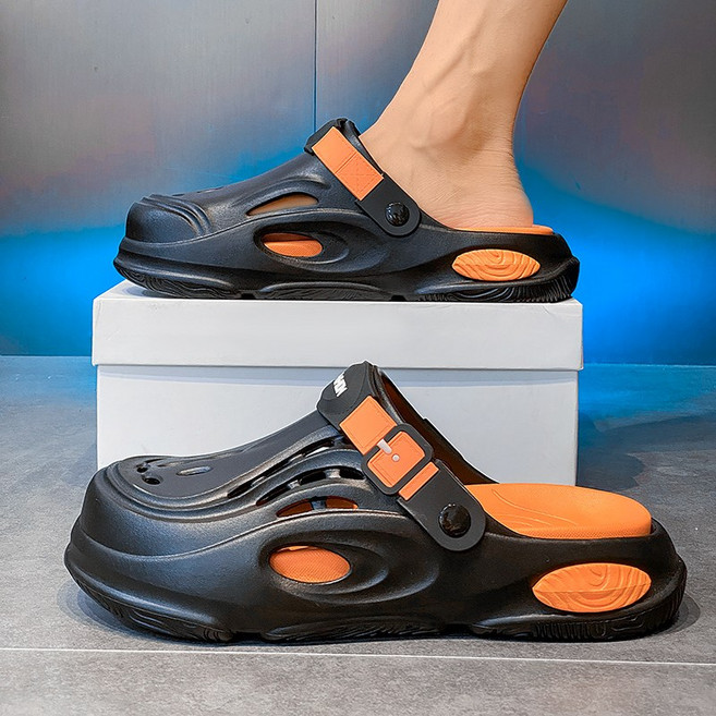 커플 사이즈 출시 미노스토리 남성 아쿠아 EVA 무중력 쿠션 샌들 슬리퍼 3CM