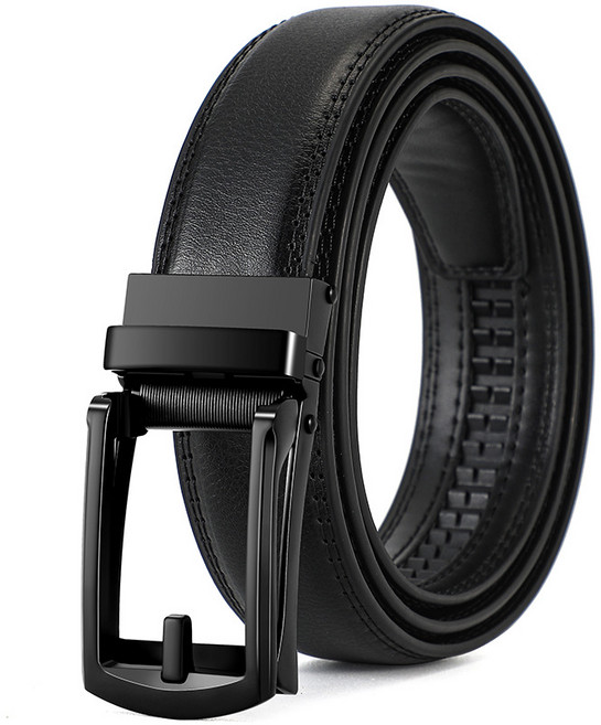 레넬 원터치 이중 소가죽 자동 벨트