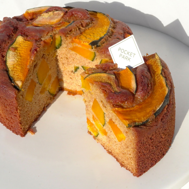 포켓파크 수제비건케이크 No설탕 정제밀가루 우유 계란, 단호박(통밀100%), 1개, 600g